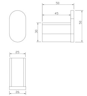 Крючок одинарный Milacio Ultra MCU.960.GD брашированное золото